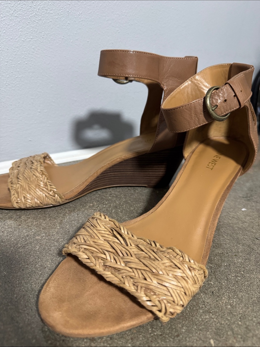 Nine West wedge sandals size 12 - Picture 4 of 8